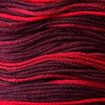  Ispe osztott hímzőfonal 8m színátmenetes 020 - Piros-bordó