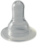 Nip Set 2 tetine Cherry din silicon moale, forma rotunda, pentru biberoane standard, debit redus (S), de la 0 luni, nip 93003