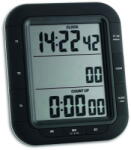 TFA Timer si cronometru digital triplu, cu operare simultana, ceas, memorie, negru, TFA 38.2023
