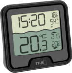 TFA Termometru si higrometru digital de camera cu senzor wireless pentru piscina MARBELLA, negru, TFA 30.3066. 01 - carboysafety