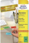 AVERY Etikett címke, 45, 7 x21, 2mm, univerzális visszaszedhető, 48 címke/ív, 20 ív/doboz, Avery zöld (L6040-20) - iroszer24
