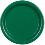  Sötétzöld papírtányérok, 23 cm, 6 darabos csomag (TPP102-012C)