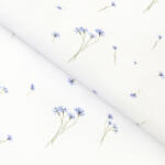 Goldea teflon szövet terítőknek - kék búzavirág 160 cm