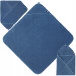 Jollein Csecsemő kapucnis fürdőlepedő Kék Jollein Puha (534-514-66035)