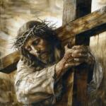 Norimpex - Puzzle Tablou Diamant: Iisus purtând crucea 30x40 cm - 1 - 39 piese Puzzle