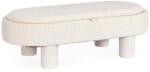 Bizzotto Taburet alb cu tava servire mdf natur Talya 110x50x33h (0721895)