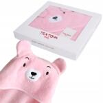 Textom Gyerek Fürdőlepedő Pamut Kapucnis Rózsaszín Lányoknak (Ręcznik z Kapturkiem 80x80 Niebieski)