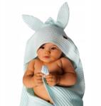 Muminky Kapucnis Törölköző 75x75cm Gyerek Fürdőlepedő Pamut Ostya Menta (1132)