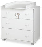 Klups Comoda copii Klups Safari Giraffe Alb (00004937)