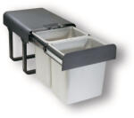 Hafele Cos de gunoi Dumpster Double 2 x 15 litri, extragere totala (502.14.562) Cos de gunoi