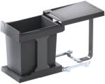 Hafele Cos de gunoi extractibil Hailo Solo 1 x 20 litri, gri (502.43.317) Cos de gunoi