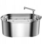 Rojeco Kutya- és macskaitató szökőkút 3, 2 l rozsdamentes acélból Rojeco csendes, (RYSJ-07)