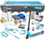 Intex Keretes kerti medence 732 x 366 x 132 cm 21 az 1-ben INTEX 26364 + INGYENES robogó (26364-20w1-1541)