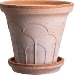 Bergs Potter Ghiveci cu farfurie Fleur, 14 cm, roz (FLER14S)