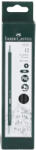 Faber-Castell Set 12 creioane HB Faber-Castell 1112, forma hexagonala, cu radiera (FC111200-12)