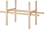 SQUARELY Suport vertical StandWIDE frasin natural pentru ghiveciul cu sistem de autoudare GrowWIDE (212-1A0)