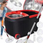  2IN1 Forgó Felmosó 360°-BAN Forgatható Padló Turbó 3 Rátét Mikroszálas Vödör (hxyq125amop)