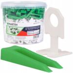 Marten Csempeszintező rendszer Csipesz 1, 0mm Fehér 300db ékek 100db Marten (M-MLS-001-W-WF1)