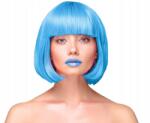 PartyPal Party paróka haj rövid egyenes kék Bob farsang fotó fülke bál (142844)