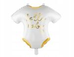 Party Deco Fólia lufi Alvózsák Hello Baby, 51x45cm, fehér