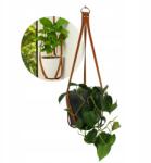 Black Tree Virágtartó Függő Bőr Virágtartó Ajándék Ötlet Neki (Black Tree)