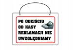  A5-ös laminált tábla: Kérjük, a pénztártól való távozás után! (TA0051)