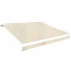 vidaXL Napellenző szövet 350x250 cm krémszínű vászon (143702)