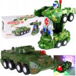 Skleplolki Autós Robot Autobot 2in1 Akkumulátoros Jármű Világít Gyerekeknek (AUTO CZOŁG 2W1 ROBOT)