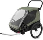 Thule Remorca de bicicleta pentru transport 2 copii, Thule, Courier, Vintage green (TA10102002) - ecalator
