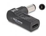 Delock Laptop töltőkábel adapter USB Type-C anya - HP 7, 4 x 5, 0 mm apa 90 fokban hajlított (DL60005) (DL60005)
