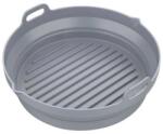Klausberg Set 2 buc. tăvi din silicon pentru AirFryer Klausberg KB 7789, rotunde, 20 x 21.3 cm, până la 230°C, fără BPA, gri