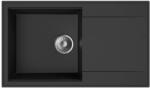 MOFÉM Zenit Gránit egymedencés mosogatótálca csepegtetővel metál fekete 760012802N3 (760012802N3)