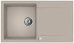 MOFÉM Zenit Gránit egymedencés mosogatótálca csepegtetővel és dugóemelővel bézs 760012803B2 (760012803B2)