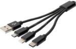 ASSMANN Charger Cable 3-in-1 Usb A Lightning+micro B+type-c 0.15m (digitus_db-300160-002-s) (digitus_db-300160-002-s)
