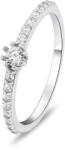 Brilio Silver Gyönyörű, cirkóniumkövekkel kirakott ezüst gyűrű RI023W 54 mm