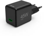 Hama GaN, USB-C, PD, 45 W super-mini gyorstöltő fekete (00201987)