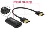 Delock Adapter HDMI-A-csatlakozódugóval > VGA-csatlakozóhüvellyel, fém burkolat, 15 cm-es kábel (DL65667) (DL65667)