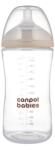 Canpol babies Бебешко шише с двузонов биберон Canpol babies - Natural Shape, 330 ml, 6 м+ (35/402) - ozone