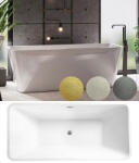 Besco EVITA GLAM 160x80 szabadonálló kád - szerelvenycenter - 902 900 Ft