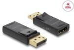 Delock Aktív DisplayPort 1.2 - HDMI adapter 4K HDR funkcióval (DL61086) (DL61086)