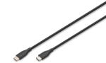 ASSMANN AK-300341-005-S USB kábel USB 2.0 0, 5 M USB C Fekete, Fehér (AK-300341-005-S)