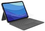 Logitech COMBO TOUCH billentyűzettok 11" 1. , 2. , 3. , és 4. generációs iPad Prohoz angol lokalizáció (oxfordi szürke) (920-010255) (920-010255)