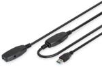 ASSMANN DA-73107 USB kábel 20 M USB 3.2 Gen 1 (3.1 Gen 1) USB A Fekete (DA-73107)