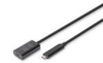 ASSMANN DA-73112 USB kábel USB 3.2 Gen 2 (3.1 Gen 2) 5 M USB C Fekete (DA-73112)