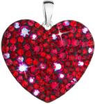 Evolution Group 34243.3 cherry szív, Swarovski® kristályokkal díszített (925/1000, 2 g)