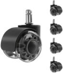 Mark Adler Irodaszék kerekek, görgő 5db 1szett, poliuretán kerekek fekete (MA-WHEELS-3-0-BLACK)