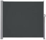  LUARO terasz oldalsó napellenző feltekerhető árnyékoló 180 x 400 cm szürke