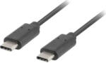 Lanberg Cablu USB-C M/M 2.0 1 m negru (ca-cmcm-10cu-0010-bk)