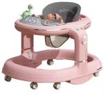  4 az 1-ben bébijáróka, Alista Home, bébijáróka, hintaszék, asztali szék, zenei funkció, ABS-ből készült, univerzális kerekek, állítható magasság, borulásgátló rendszer, teherbírás 25 kg, +6 h
