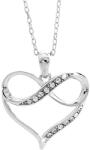 JSB Bijoux infinity szív Swarovski Crystals 92300398cr (Ag925/1000, 2, 59g)